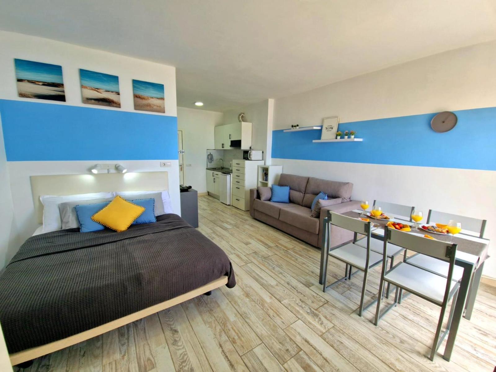 אדחה Lovely Blue Studio With Ocean View And Pool, Paraiso 918 מראה חיצוני תמונה